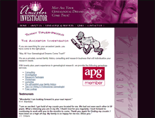 Tablet Screenshot of ancestorinvestigator.com